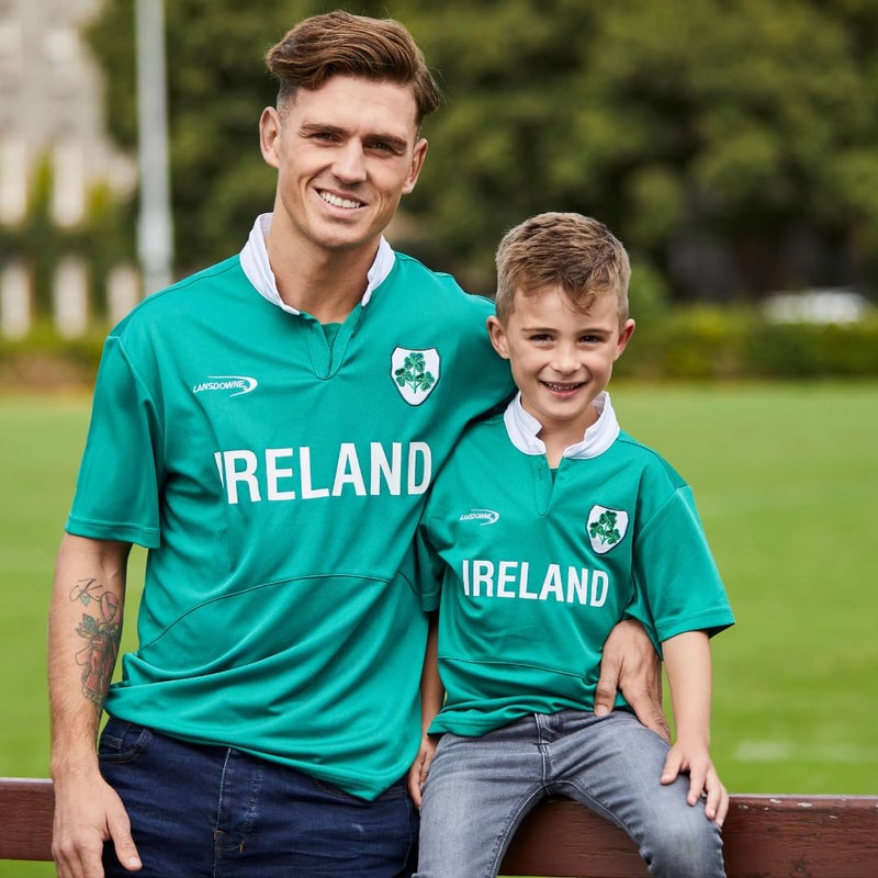 Lansdowne Green Ireland Shamrock Performance Rugby Shirt (Medium) - Image 3